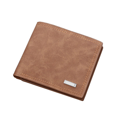 Cartera de Cuero Retro para Hombre con Múltiples Ranuras para Tarjetas