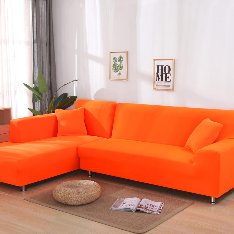 Solid color sofa cover, elastic tight package, full cover, fabric sofa cover, sofa cushion, sofa cover - Korvel