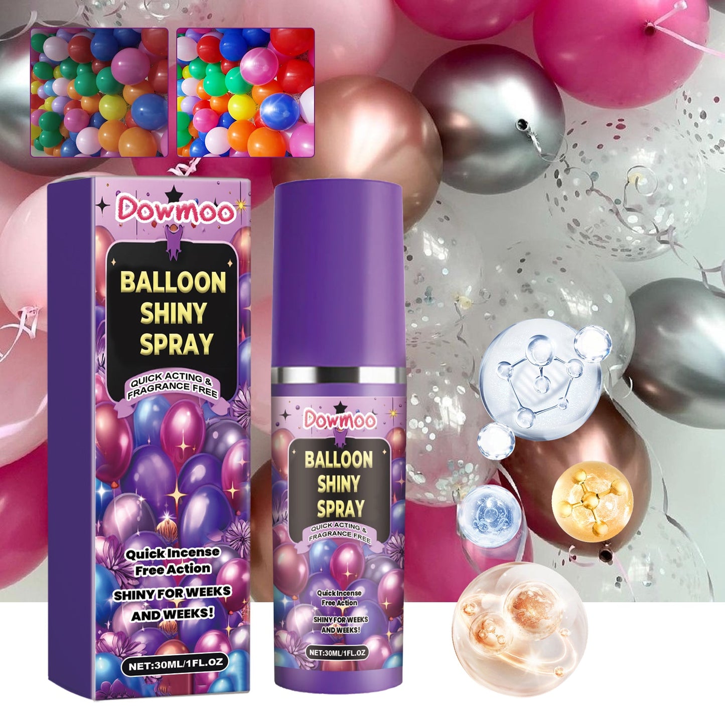 Balloon Atmosphere Gloss Spray for Lasting Shine