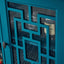 60" Teal Blue Sideboard Buffet Table & Storage Cabinet
