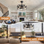 19.7-Inch Classic Ceiling Fan with Light