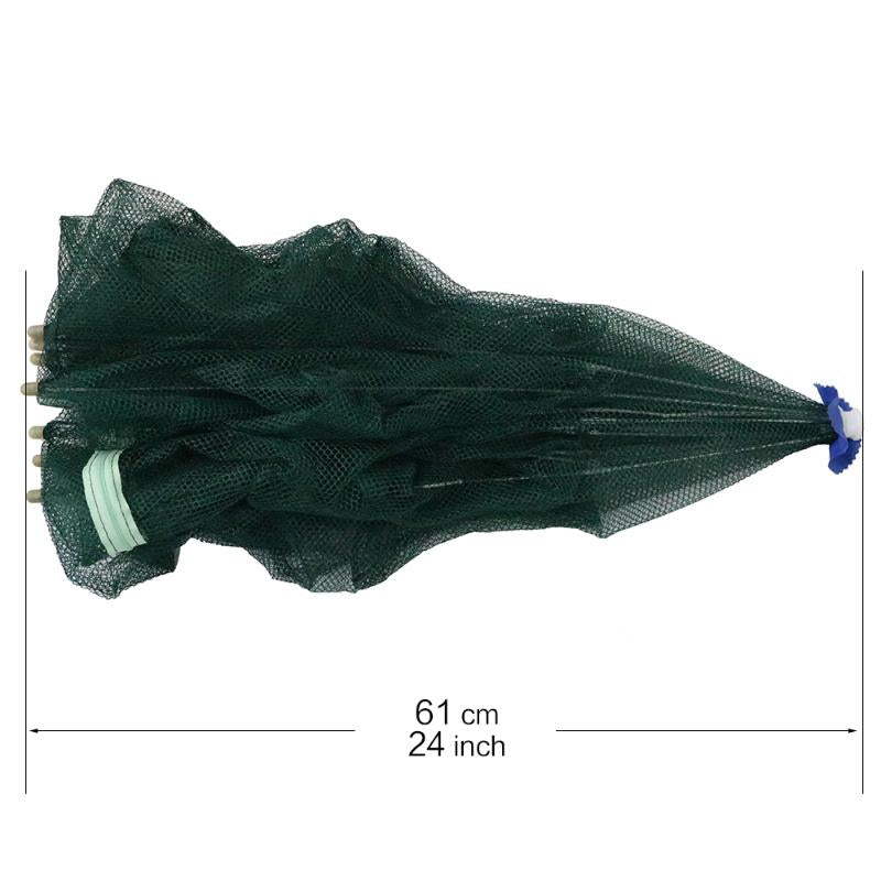 Filet de pêche pliable à écrevisses à 20 trous