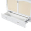 Cama Murphy Grande Blanca con Cajones y Armarios de Almacenamiento