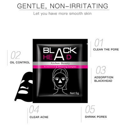 Tear And Pull Nose Stick Activated Charcoal 5ml Bag To Tear And Pull Blackheads Nose Patch - Korvel