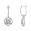 .925 Sterling Silver Diamond Accent Drop Earrings