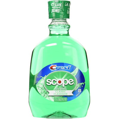 Enjuague bucal Crest Scope, menta original, 50.7 fl oz