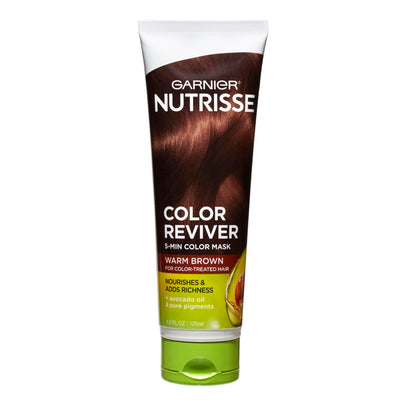 Máscara para el cabello Garnier Nutrisse Color de 5 Min - Marrón Cálido - 4.2 Fl Oz