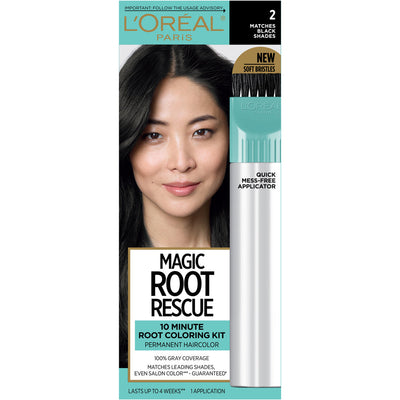 L'Oreal Paris Magic Root Rescue 10 Minute Hair Coloring Kit - Black