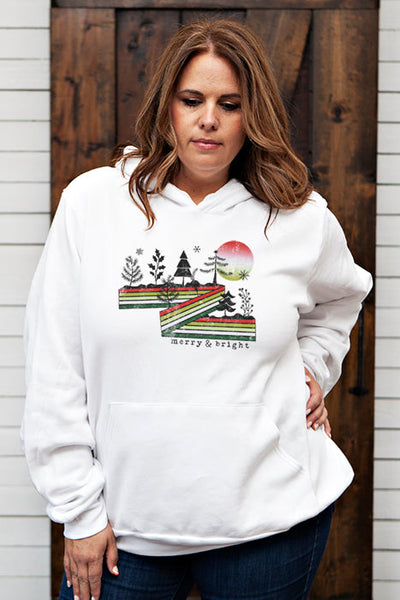 Cozy Christmas Trees Unisex Hoodie 4436 - Korvel