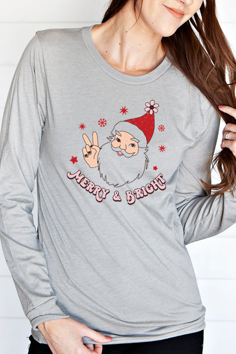 Merry & Bright Long Sleeve Tee