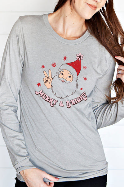 Merry & Bright Long Sleeve Tee