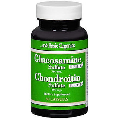 Basic Organics Glucosamine Sulfate and Chondroitin Capsules - 60 Count