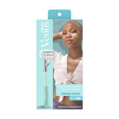 Rasoir Gillette Venus Extra Smooth Sensitive Design Edition + 2 Recharges
