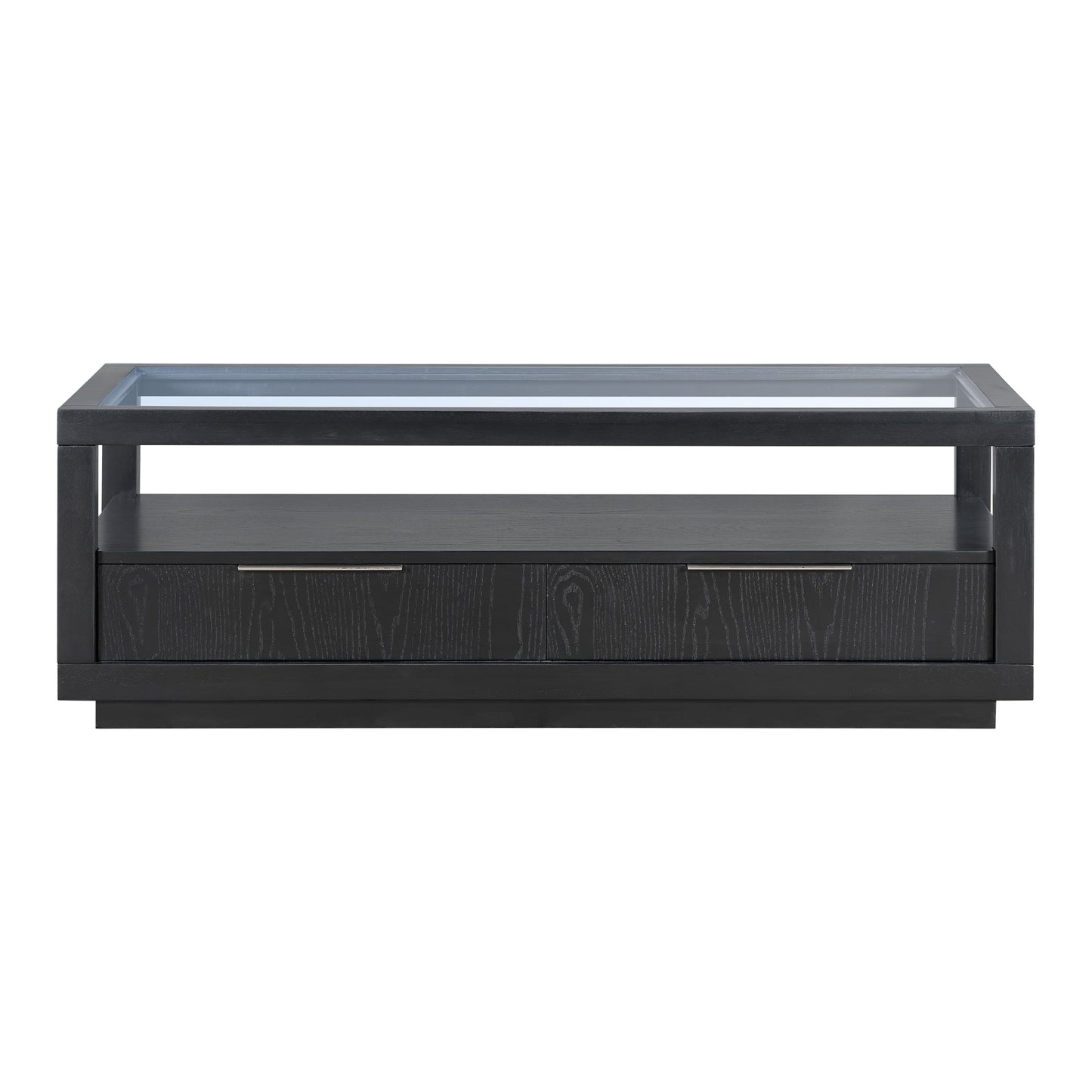 Table basse en bois moderne U-Can avec 2 tiroirs