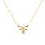 10K Yellow Gold Diamond Accented Bumble Bee Pendant Necklace