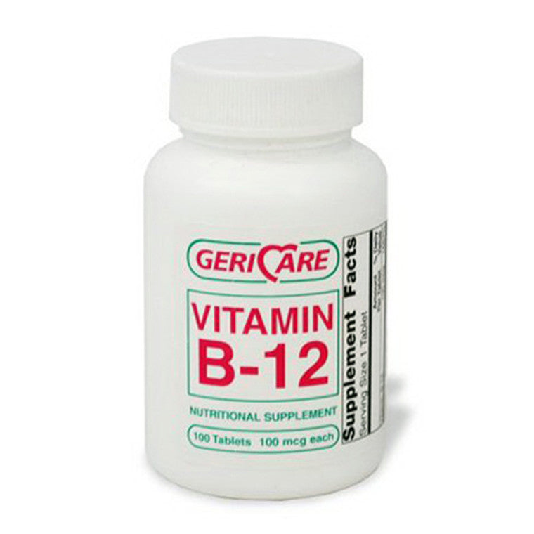 Suplemento de Vitamina B-12 Geri-Care – 100 mcg (100 tabletas)