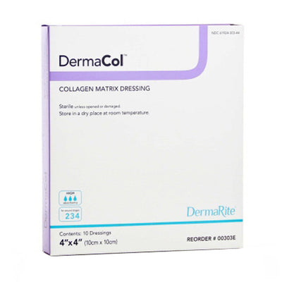 Venda de apósitos Dermarite DermaCol 4" x 4" - 10 Contagem