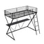 Premium Twin Size Loft Bed with Desk and Guardrails - Black