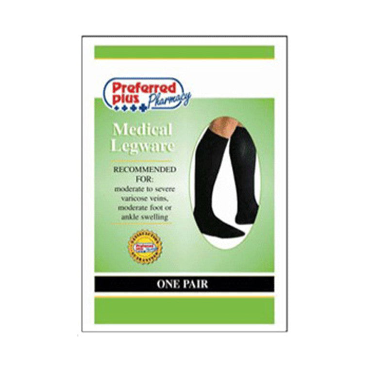 Scott Specialties QCS Men's Medical Legwear - Firm Black, Medium