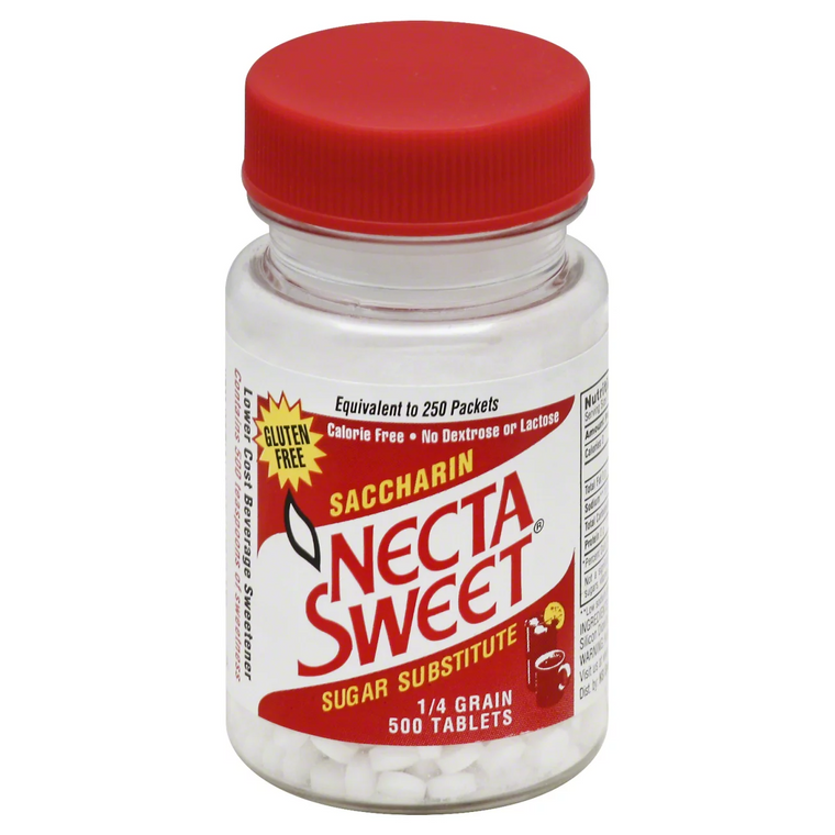 Necta Sweet Sugar Substitute Tablets - 1/4 Grain Saccharin