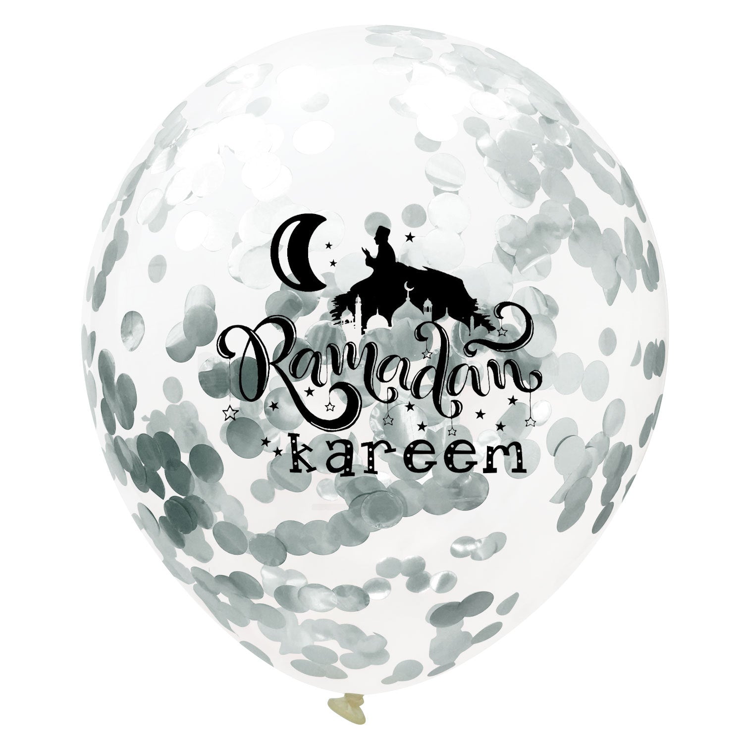 Moon Castle Party Celebrates Latex Balloon Transparent Paper Shard Glitter Balloon Set - Korvel