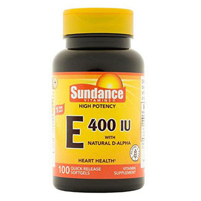 Sundance Vitamins Vitamina E de Alta Potencia 180mg - 100 Softgeles