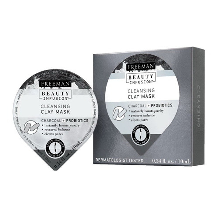 Mascarilla de arcilla limpiadora Freeman Beauty Infusion de carbón y probióticos