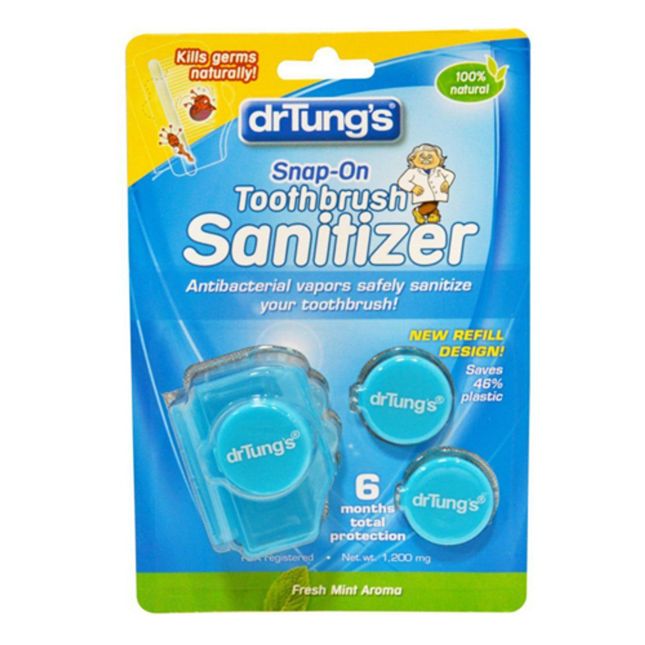 Desinfectante de Cepillos de Dientes Snap-On de Dr. Tung