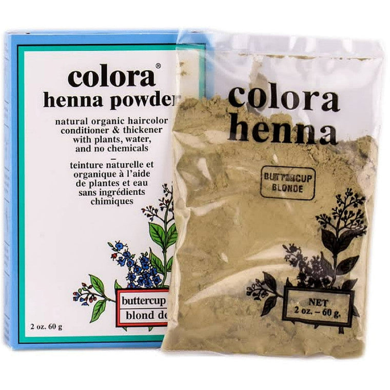 Colora Henna Powder Hair Color, Buttercup Blonde - 2 Oz