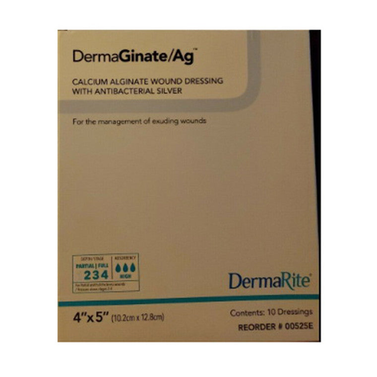Dermarite DermaGinate Alginate Dressing con Plata Antibacteriana - 10 Contenido