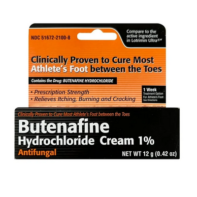 Butenafine HCl 1% Antifungal Cream - 12g Tube