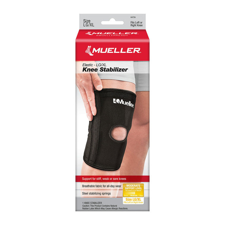 Mueller Elastic Knee Stabilizer - Moderate Support for Comfort