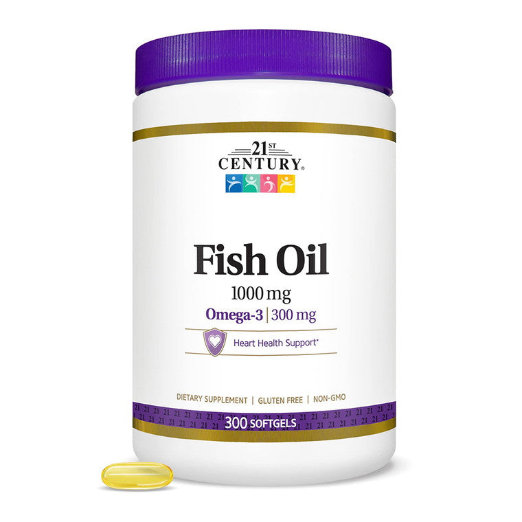 21st Century Fish Oil Softgels, 1000 Mg