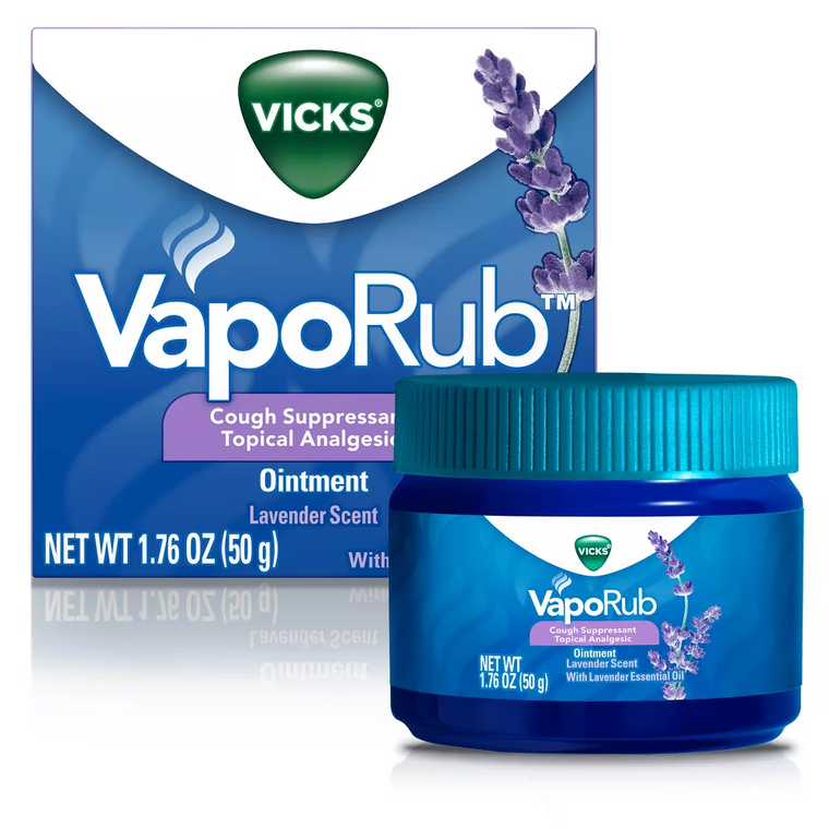Vicks Vaporub Bálsamo Aromatizado con Lavanda - 1.76 Oz