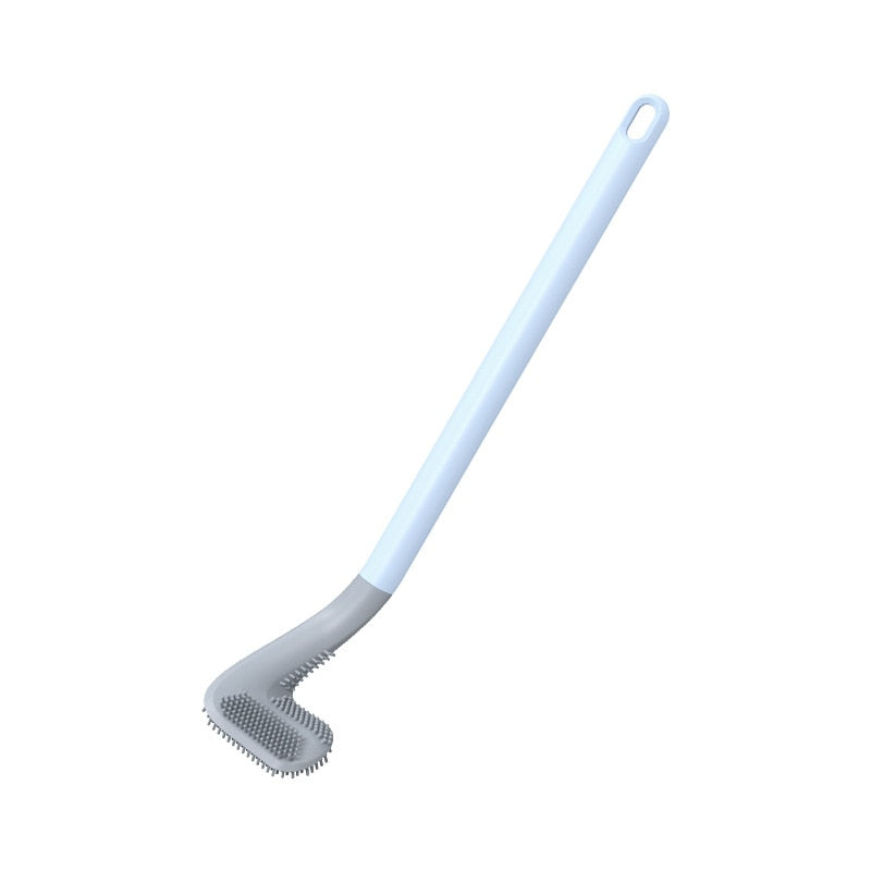 Brosse de Toilette en Silicone Premium avec Long Manche