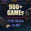 Console de jeu rétro MD Sega 16 bits classique