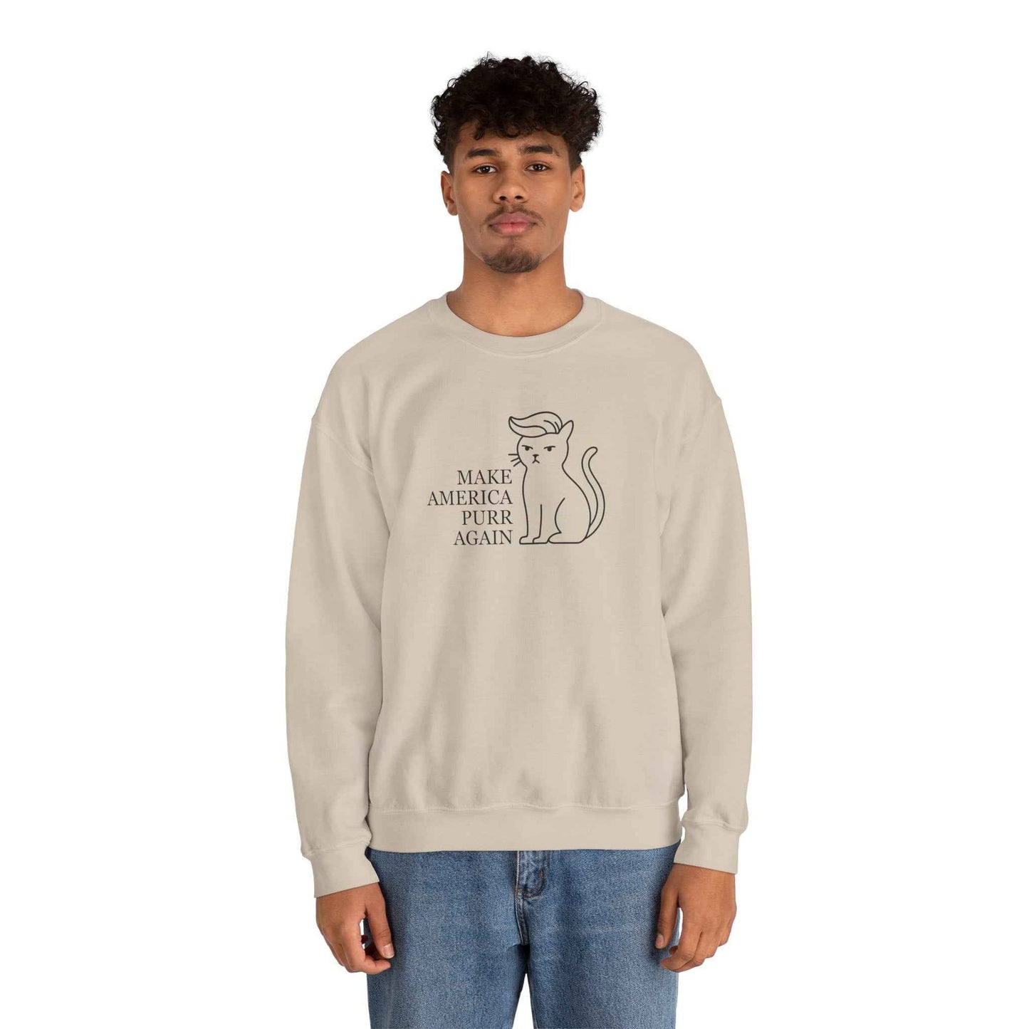 Rendre l'Amérique Purr à Nouveau Sweatshirt Parodique de Chat