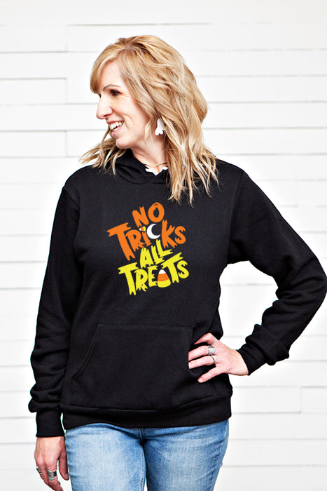 Sudadera con capucha 4449 "Sin trucos, todo son dulces"