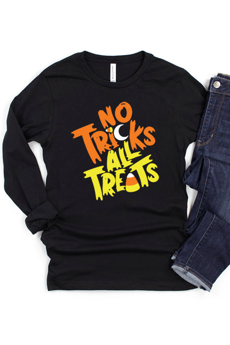 No Tricks All Treats Long Sleeve Tee