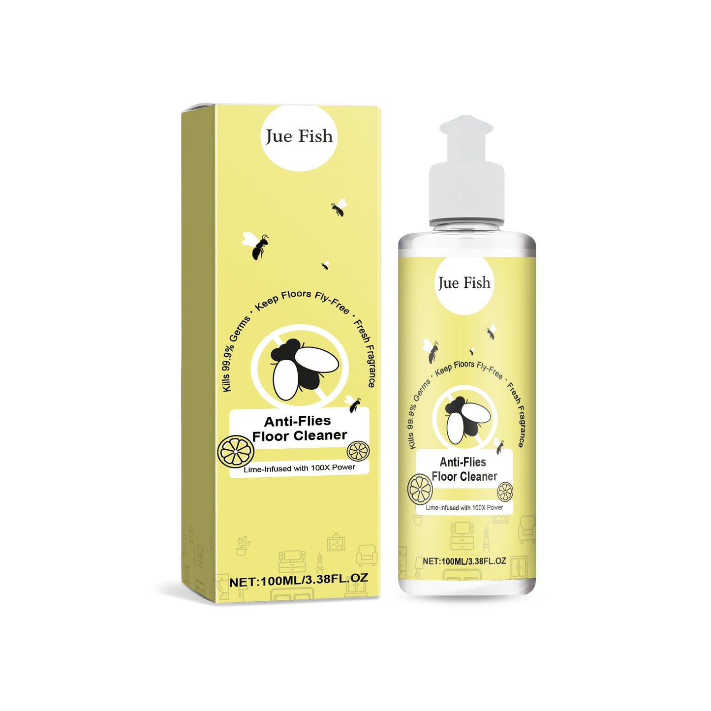 Premium Anti-Fly Floor Cleaner with Fresh Fragrance