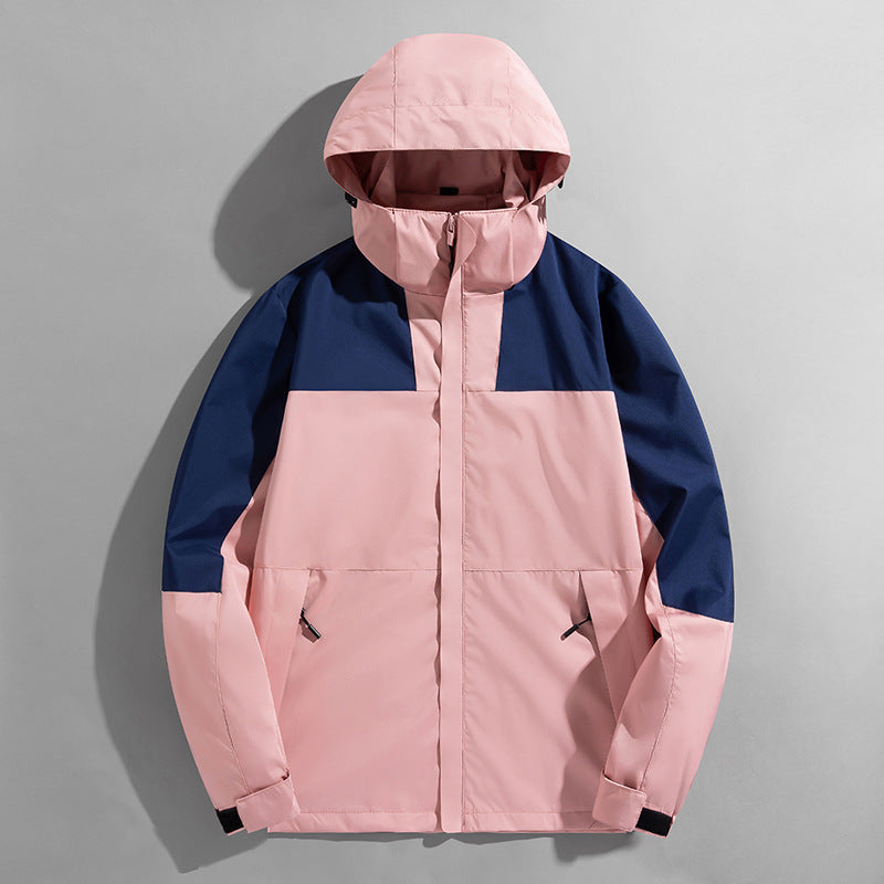 Veste Shell Trois-en-Un Haute Imperméable pour Hommes