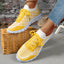 Baskets à lacets en Flyknit à carreaux colorblock pour femmes