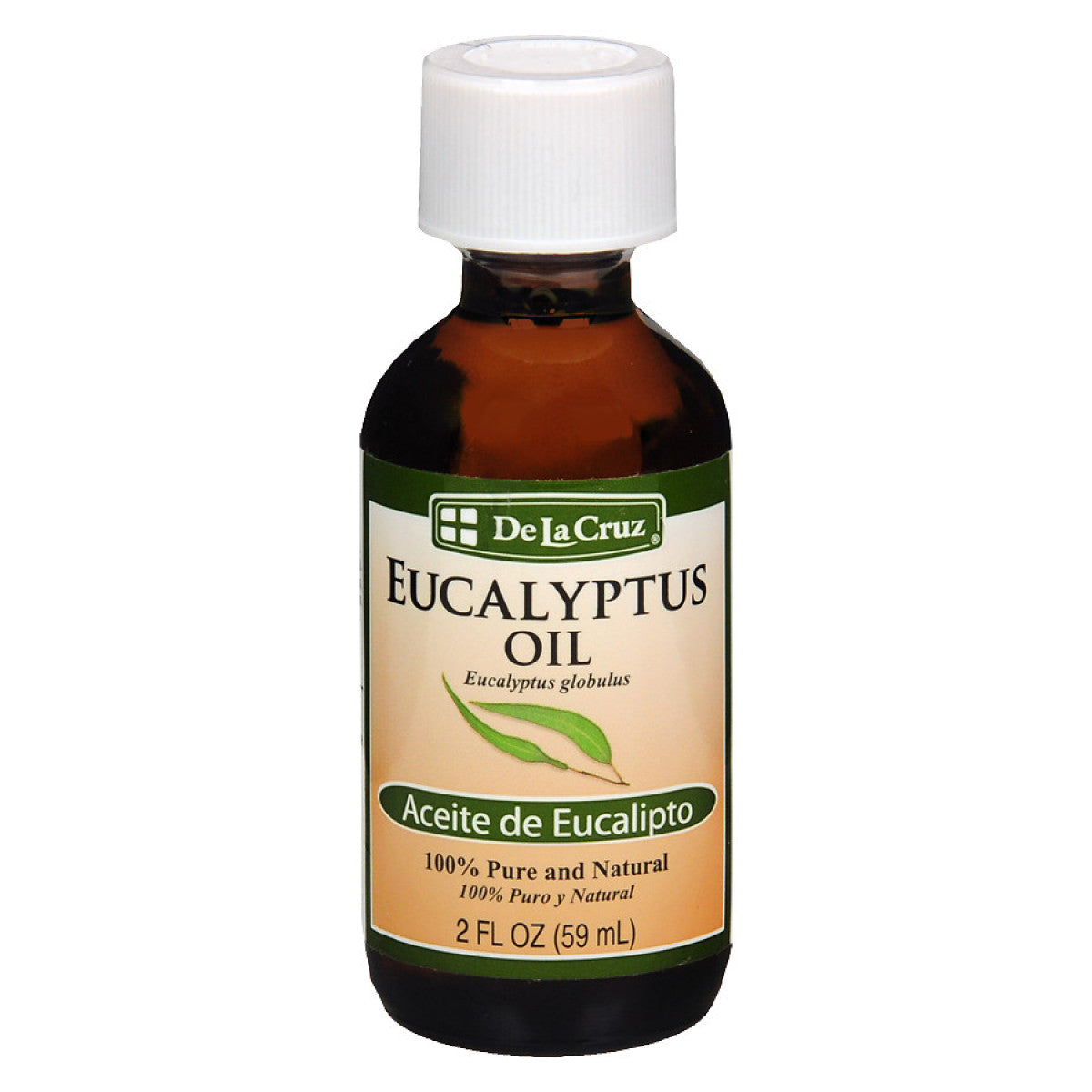 Suplemento Dietético de Aceite de Eucalipto Puro De La Cruz - 2 Fl Oz