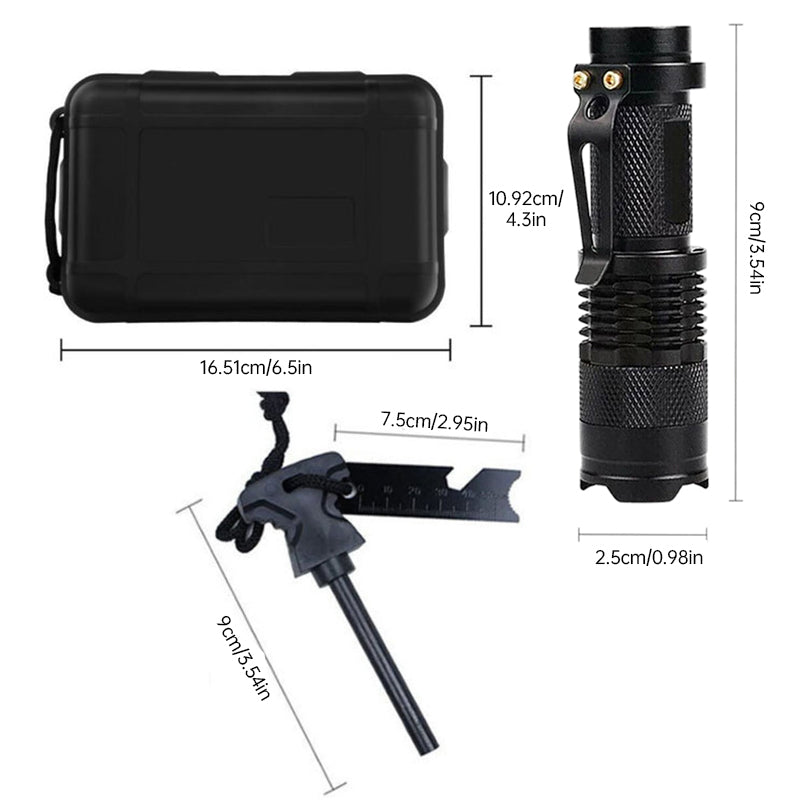 Military-Grade Outdoor Survival Kit with Essential Tools