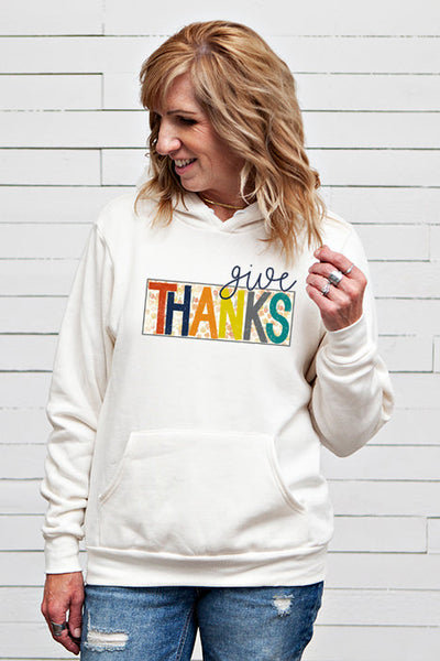 Sudadera con capucha Give Thanks 4454