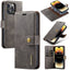 Coque de téléphone magnétique en cuir premium pour iPhone 14 Pro Max et 13 Pro Max