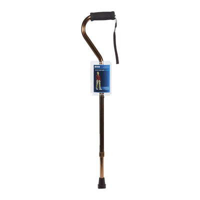 Drive Medical Adjustable Walking Cane with Foam Grip Offset Handle