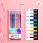 Drawing Doodling Scrapbook Journaling fluorescent Sparkle Gel Pen Neon Glitter Pens Fine Tip Art Markers Glittering Pen Set - Korvel