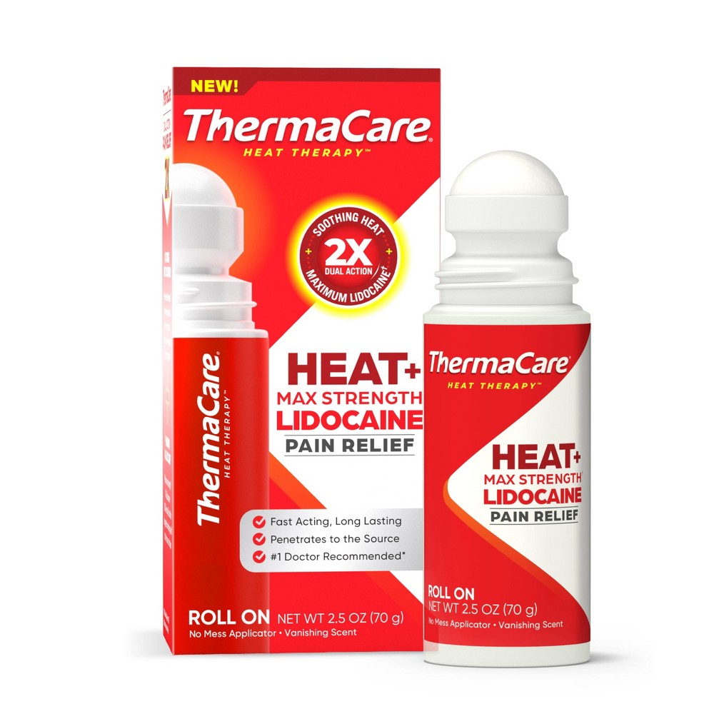 Heat+ Max Force Roll-On de Lidocaïne 2,5 Oz