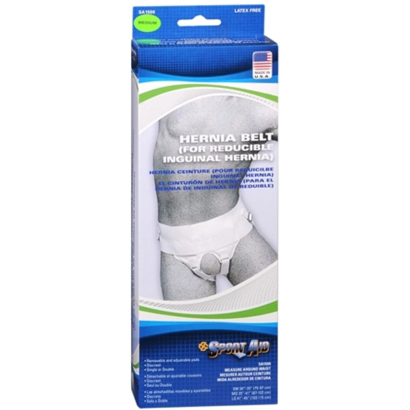 Cinturón para Hernia Sport Aid - Mediano (35-41)
